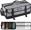 Soft Plastic Bait Storage Tackle Bag with 20 Clear Bait Pouches