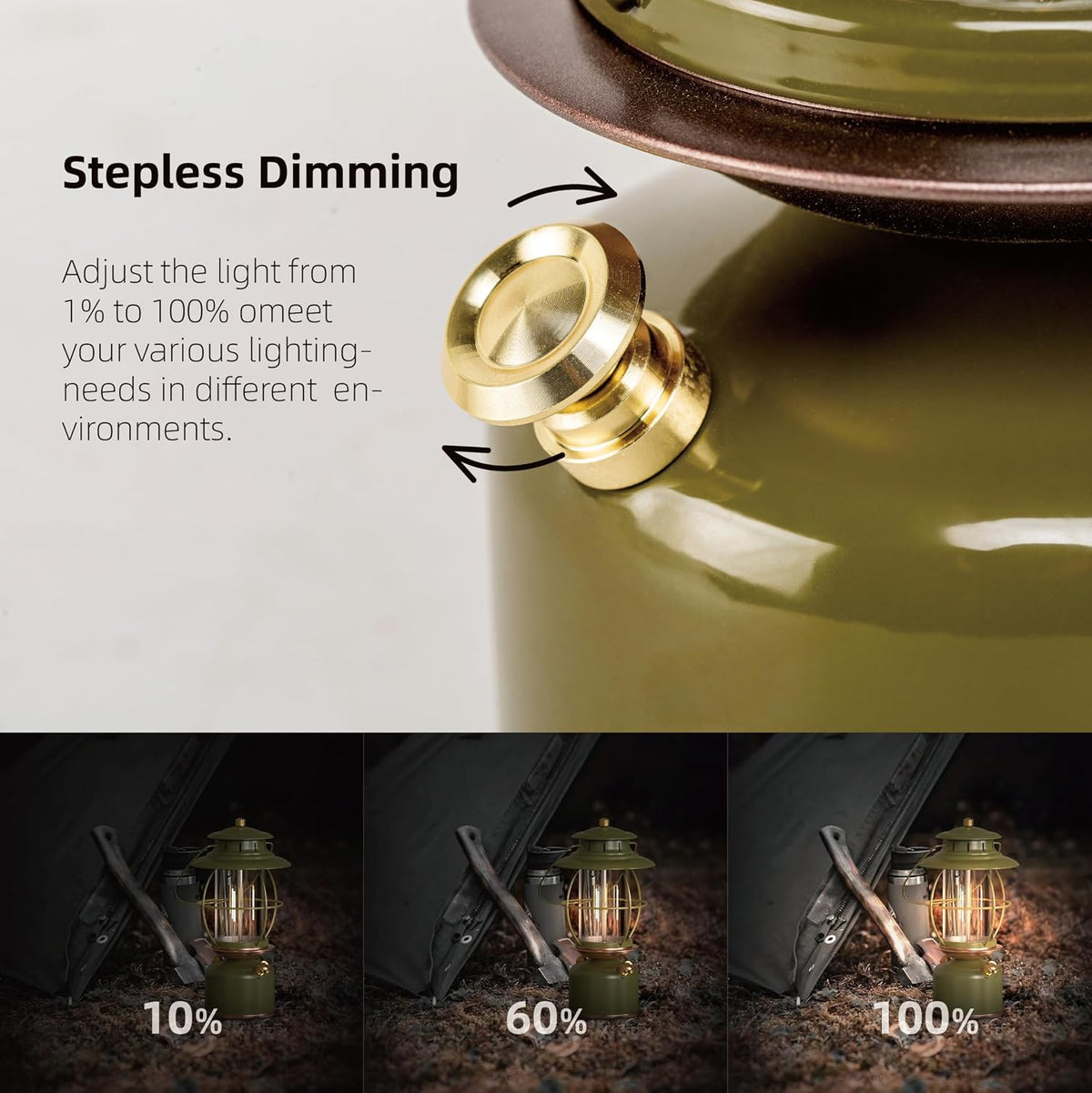 Metal Vintage LED Camping Lantern