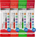 NewTrition® Hydration Powder - Pack of 48 Electrolyte Powder Packets, Naturally Flavored Hydrating Packets for Water, Fast Acting Electrolytes with Vitamins, Lime, Strawberry, Orange, Wild Berry