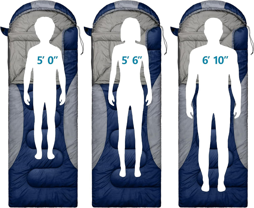 0 Degree Winter Sleeping Bags for Adults, Cold Weather Camping