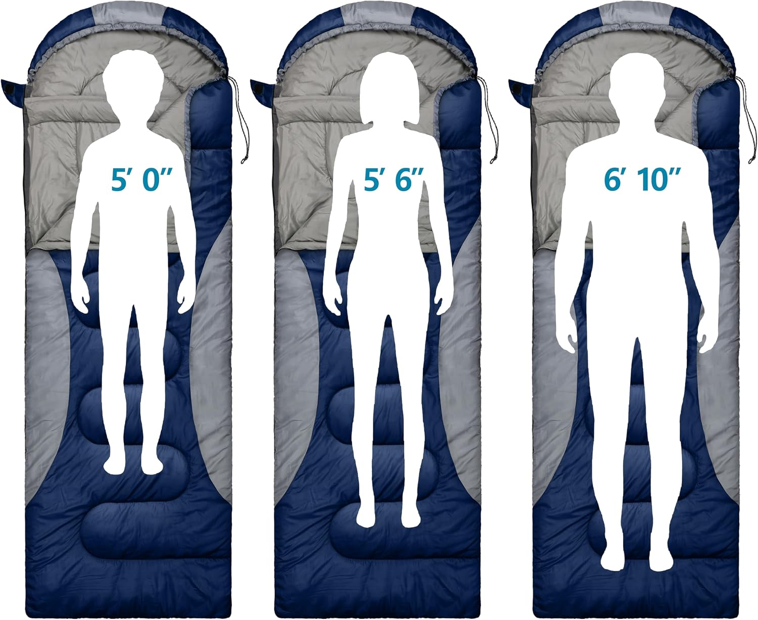 0 Degree Winter Sleeping Bags for Adults, Cold Weather Camping