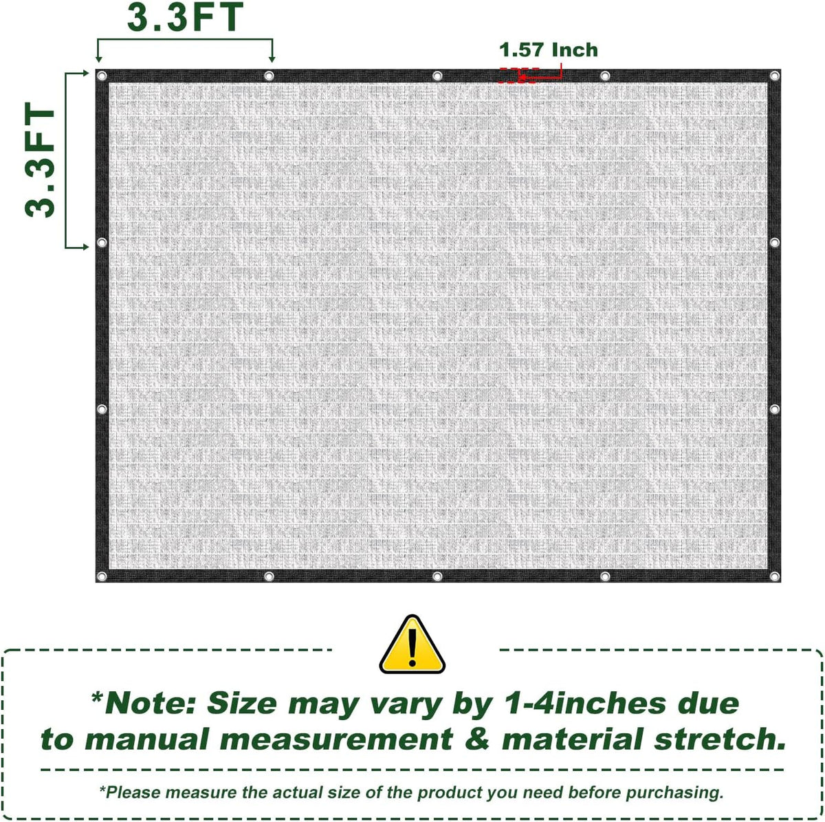 85% Aluminet Shade Cloth, 8x10 FT Heat Reflective Tarp for Blocking Sun