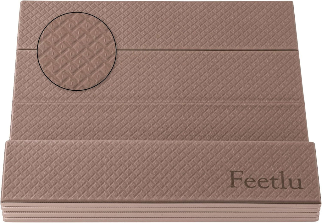 Foldable Yoga Mat, 72" x 24", 6/8/10/12mm