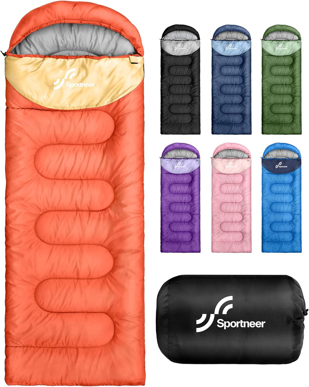 Sportneer Sleeping Bag for Adults Kid Waterproof lightweight Camping Hiking