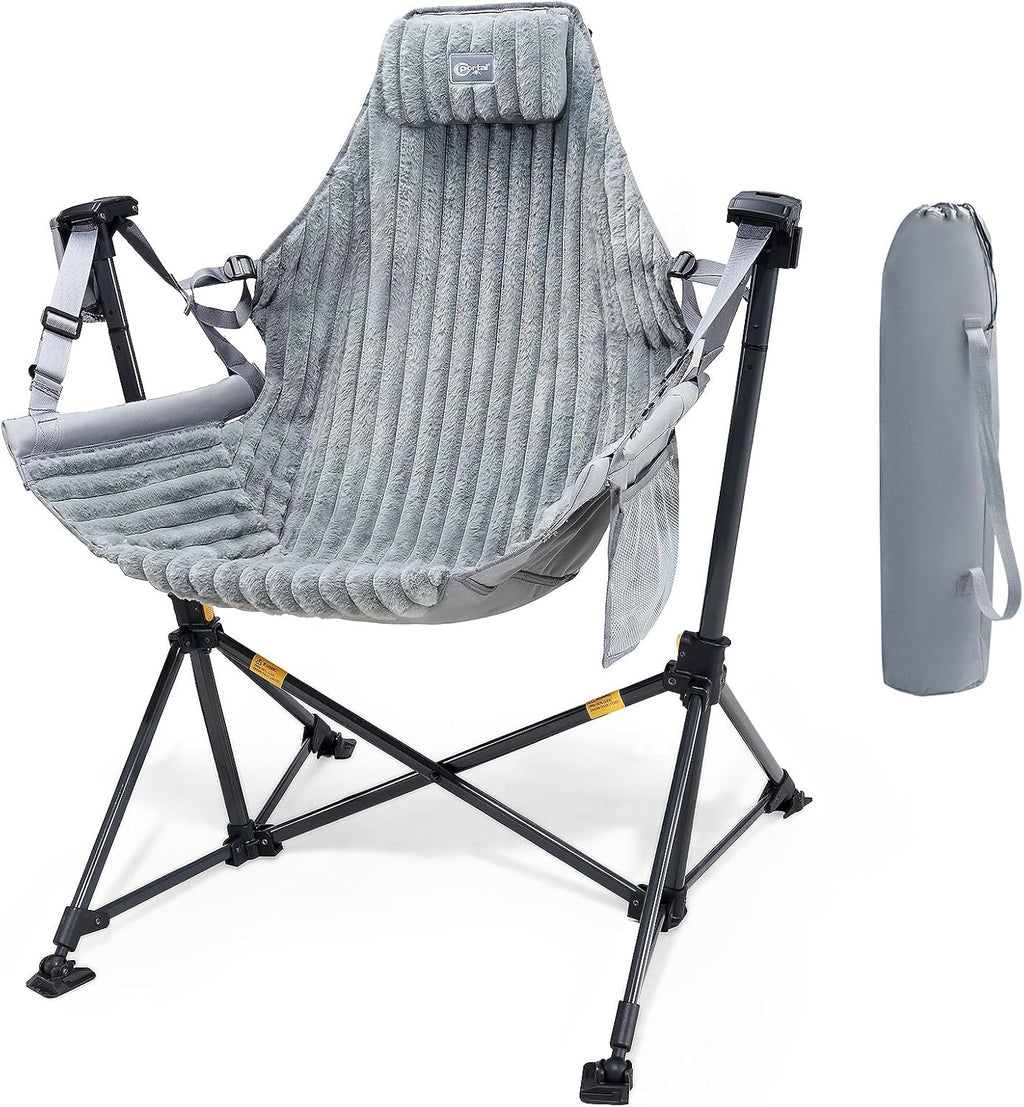 Portal Hammock Camping Chair,Adjustable Recline Backrest,Grey