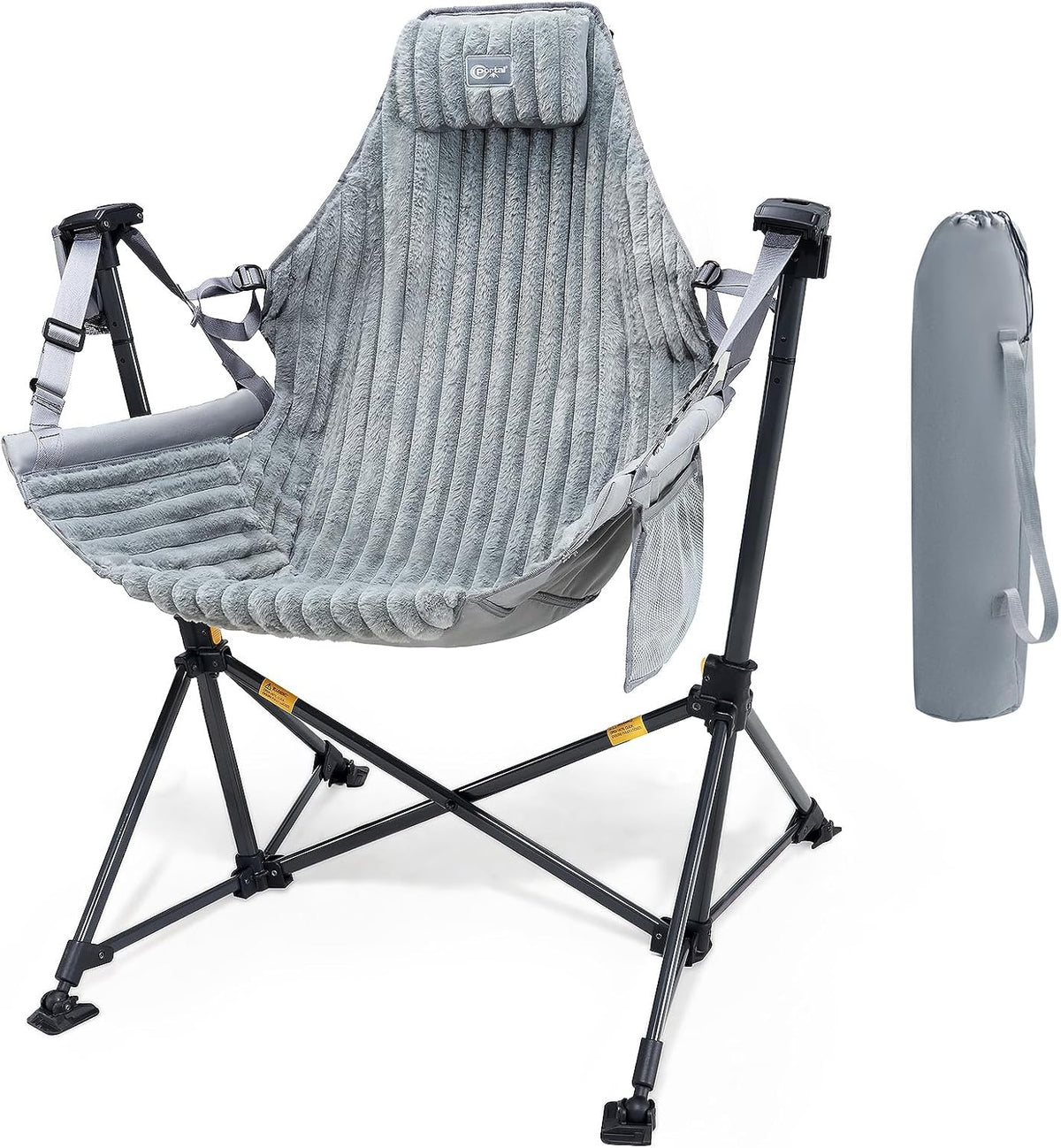 Portal Hammock Camping Chair,Adjustable Recline Backrest,Grey