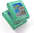 GUARD SHIELD Clear Green Tarp Heavy Duty 10x20 Feet Waterproof for Greenhouse Outdoor Garden Poly Cover UV Resistant 3x3 Weave 10mil (2-Pack)