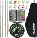 PLUSINNO Fly Fishing Rod and Reel Combo Kit, Fly Fishing Rod for Starters
