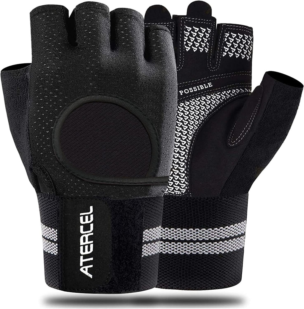 ATERCEL Workout Gloves Women with Wrist Support for Gym and Weight Lifting