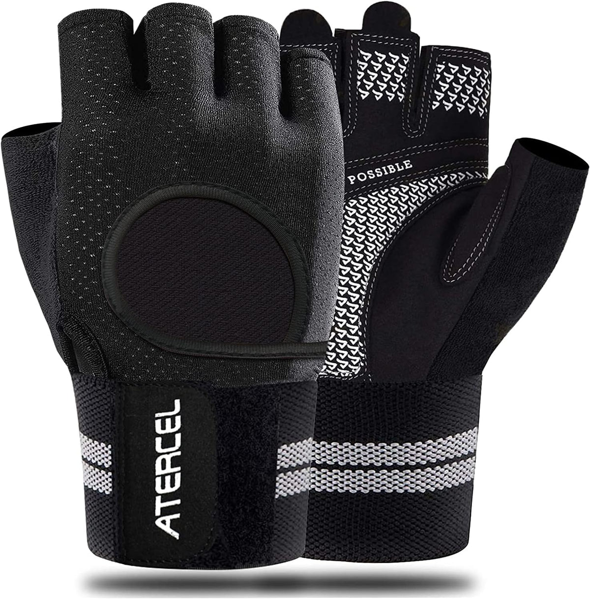 ATERCEL Workout Gloves Women with Wrist Support for Gym and Weight Lifting