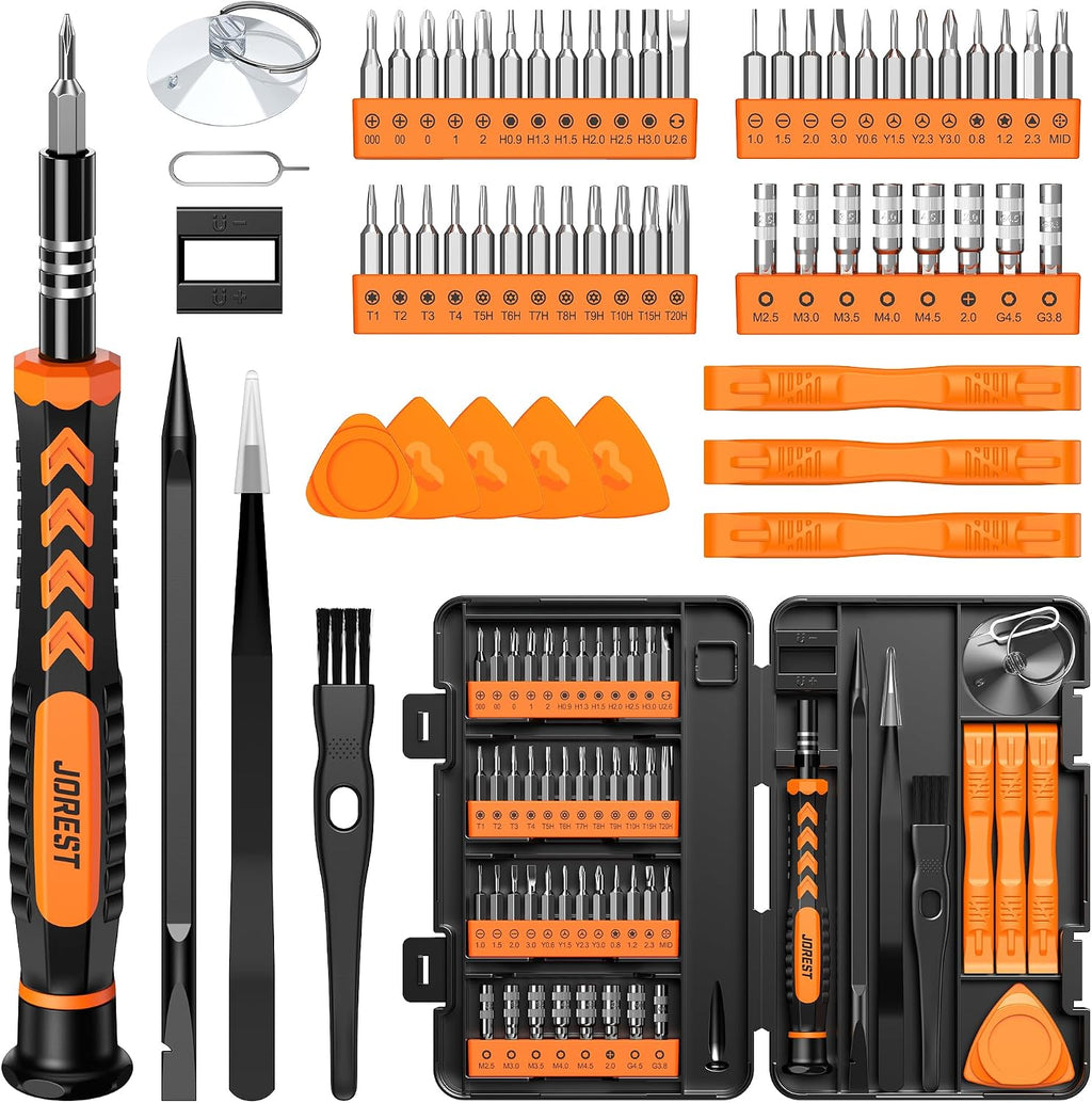JOREST 59Pcs Small Precision Screwdriver Set with Torx T5 T6, Mini Tool Kit