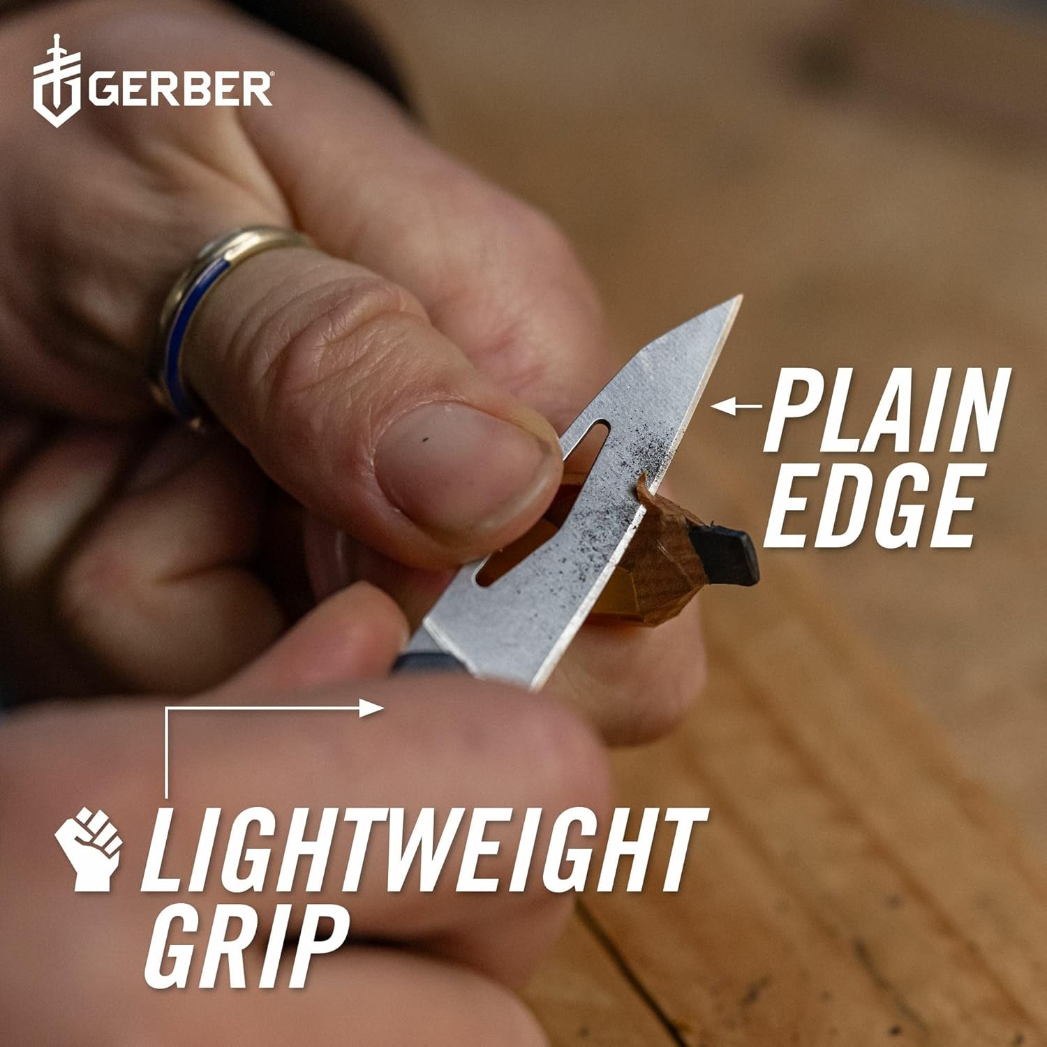 Gerber Gear LST Mini - Lightweight Folding Pocket Knife for Hiking, Camping - EDC Tool - Durable Stainless Steel Blade - Blue