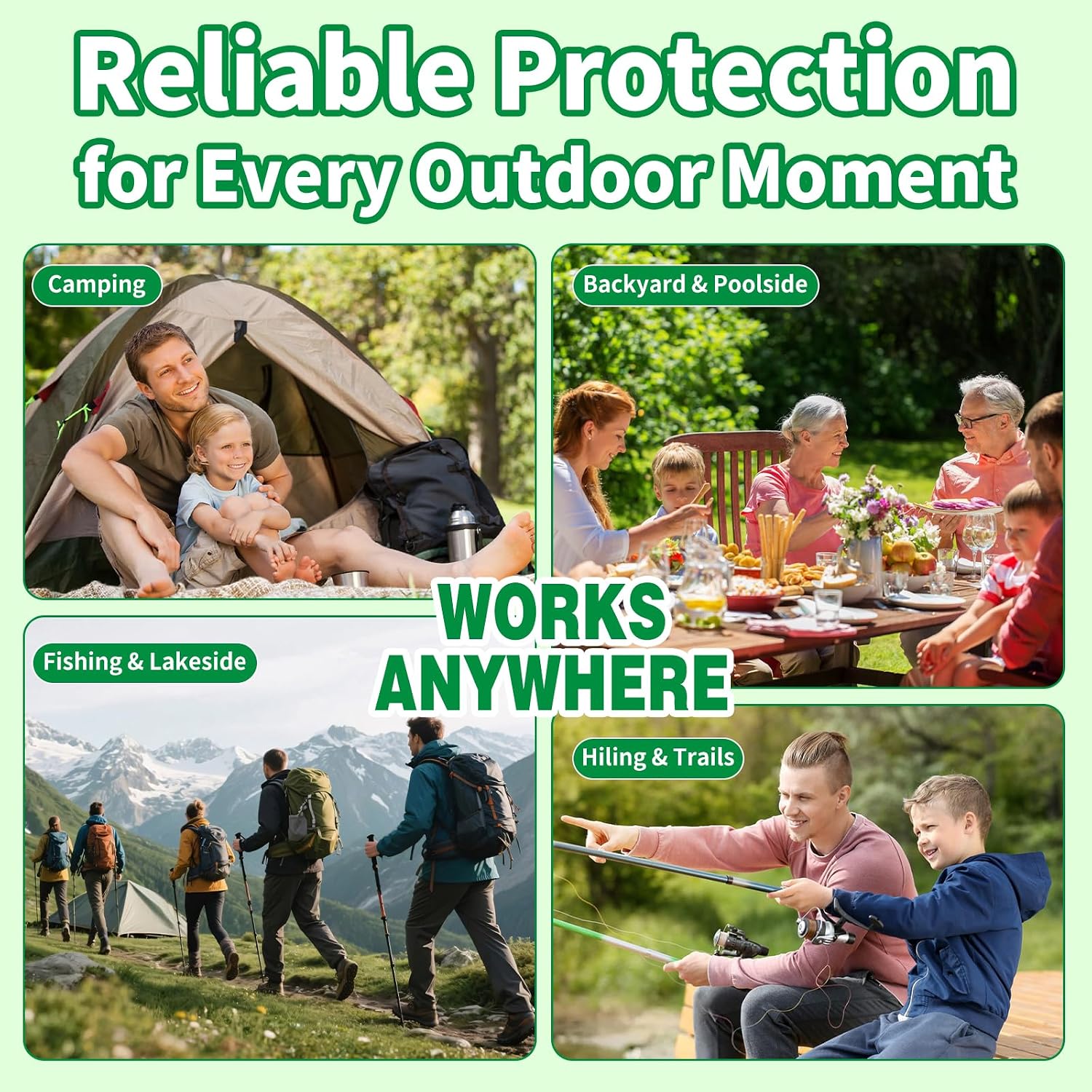 Natural Mosquito Repellent Outdoor Patio Pills, Peppermint Oil 10 Pcs Natural Mosquito Repellant Balls, Safe for Kids &amp; Pets, Bug Deterrent for Home &amp; Patio, Keep Mosquitoes Camping Travel Fishing