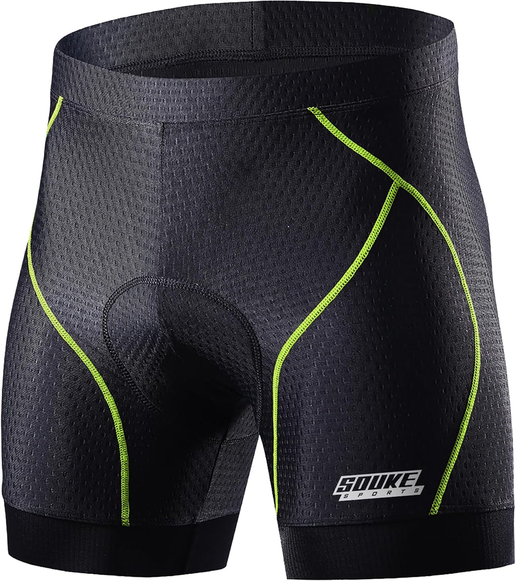 Souke Sports Men's 4D Padded Bike Shorts Cycling Underwear MTB Road Liner