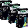 CURAD Performance Series Antibacterial Bandages, 1" x 3.25", 60 Count