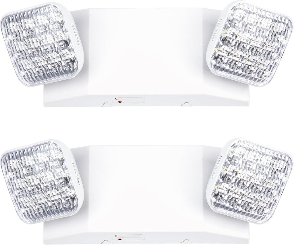GRUENLICH LED Emergency Light for Business, Battery Backup, 2 Pack