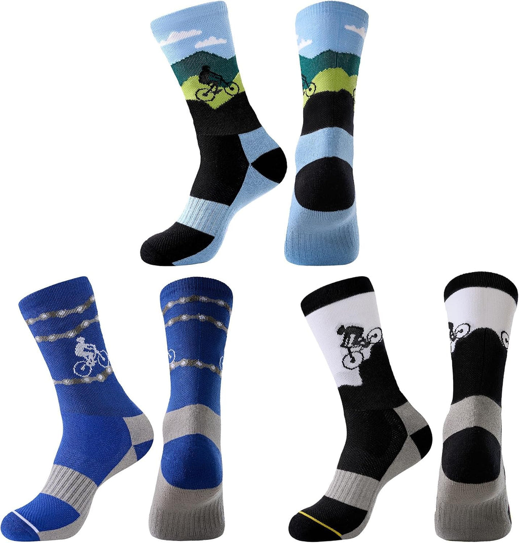 Jeasona Athletic Socks Men Running Cycling Gifts for Runners Riders Sports Gear Accessories