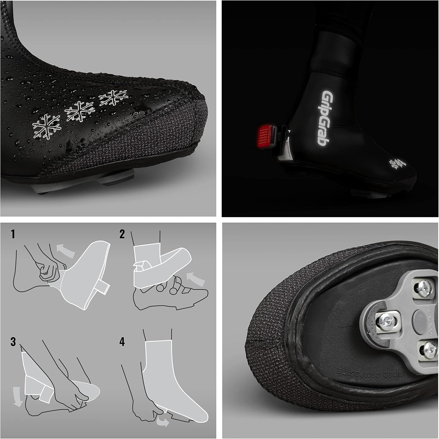 GripGrab Arctic Waterproof Deep Winter Road Bike Cycling Overshoes