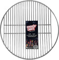 Stainless Steel Grate designed to work with the Smokin’ Chute System. Fits Large Big Green Egg and other 18” diameter grill grates.