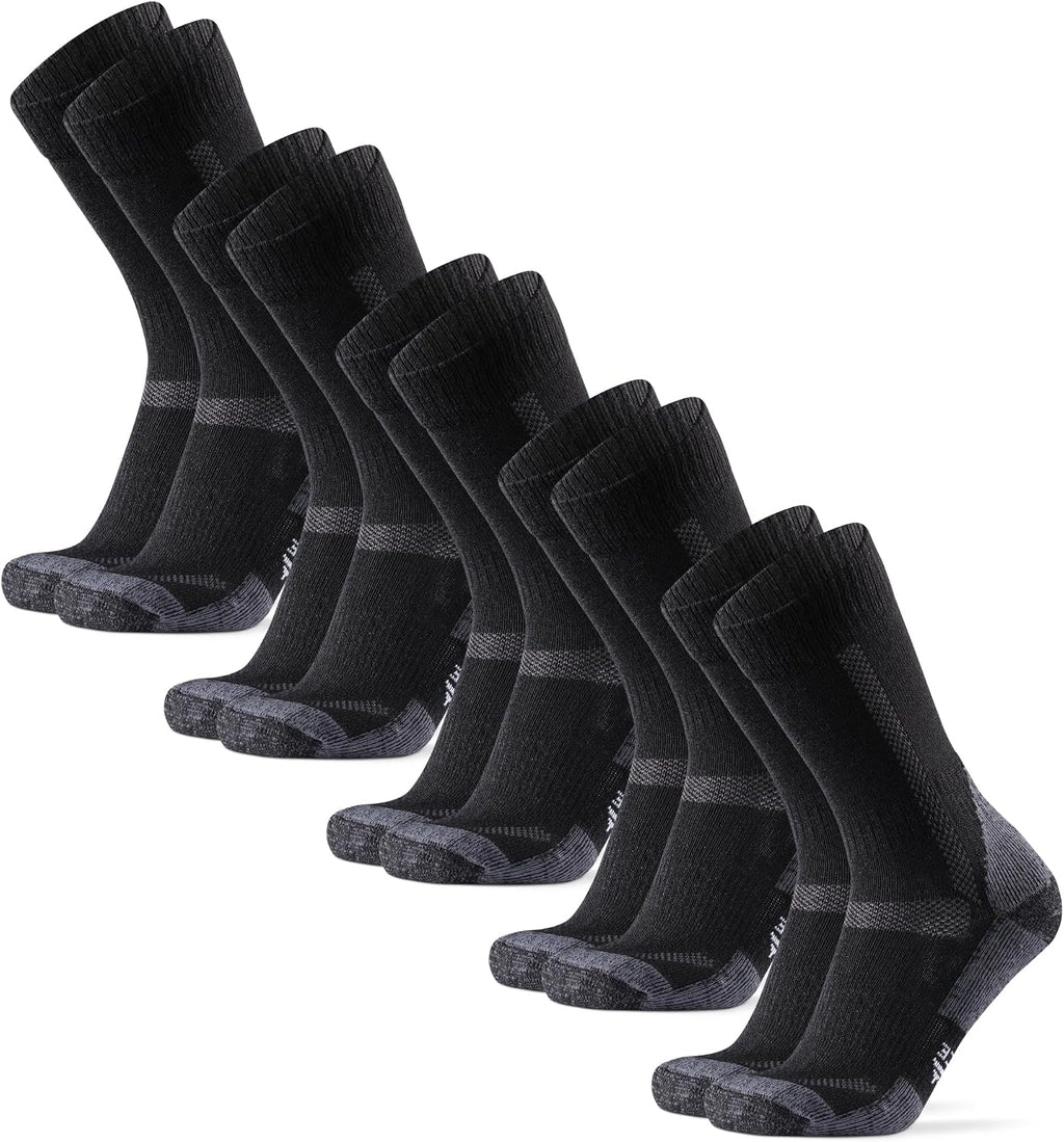 DANISH ENDURANCE Hiking Socks, Merino Wool, Anti-Blister, 3 & 5-Pack
