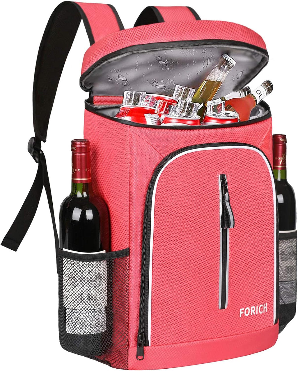 FORICH Soft Cooler Backpack Insulated Waterproof Backpack Cooler Bag Leak Proof Portable Small Cooler Backpacks to Work Lunch Travel Beach Camping Hiking Picnic Fishing Beer for Men Women