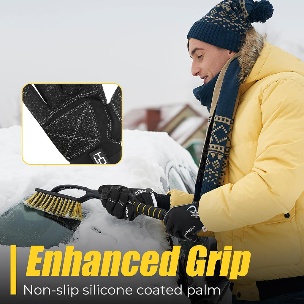 HANDLANDY Winter Work Gloves, 3M Thinsulate Waterproof Insulated Glove for Men Women