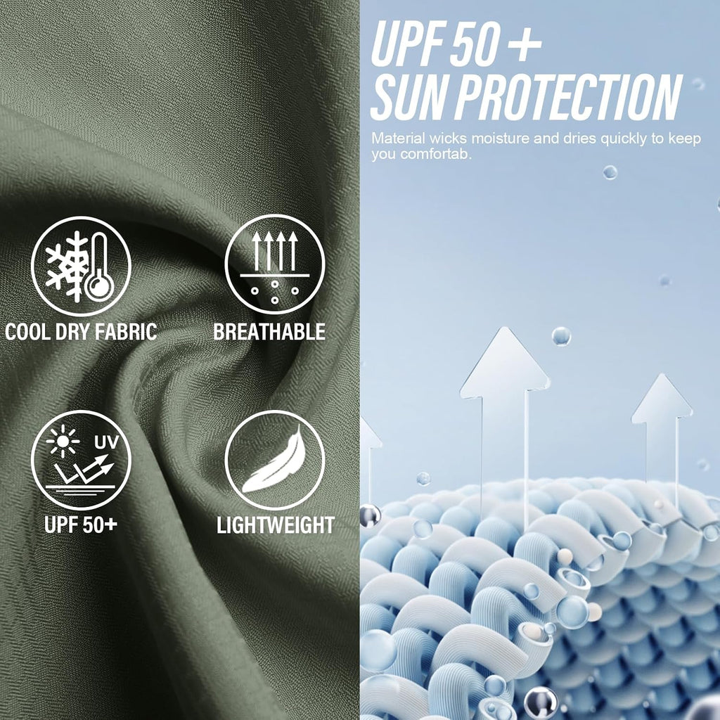 Women's UPF 50 Long Sleeve Sun Protection Safari Fish Hiking Shirts