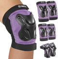 Tanden Skating Protective Gear Knee and Elbow Pads Wrist Guards for Roller Skating Skateboarding, Skate Pads Adult Knee Pads