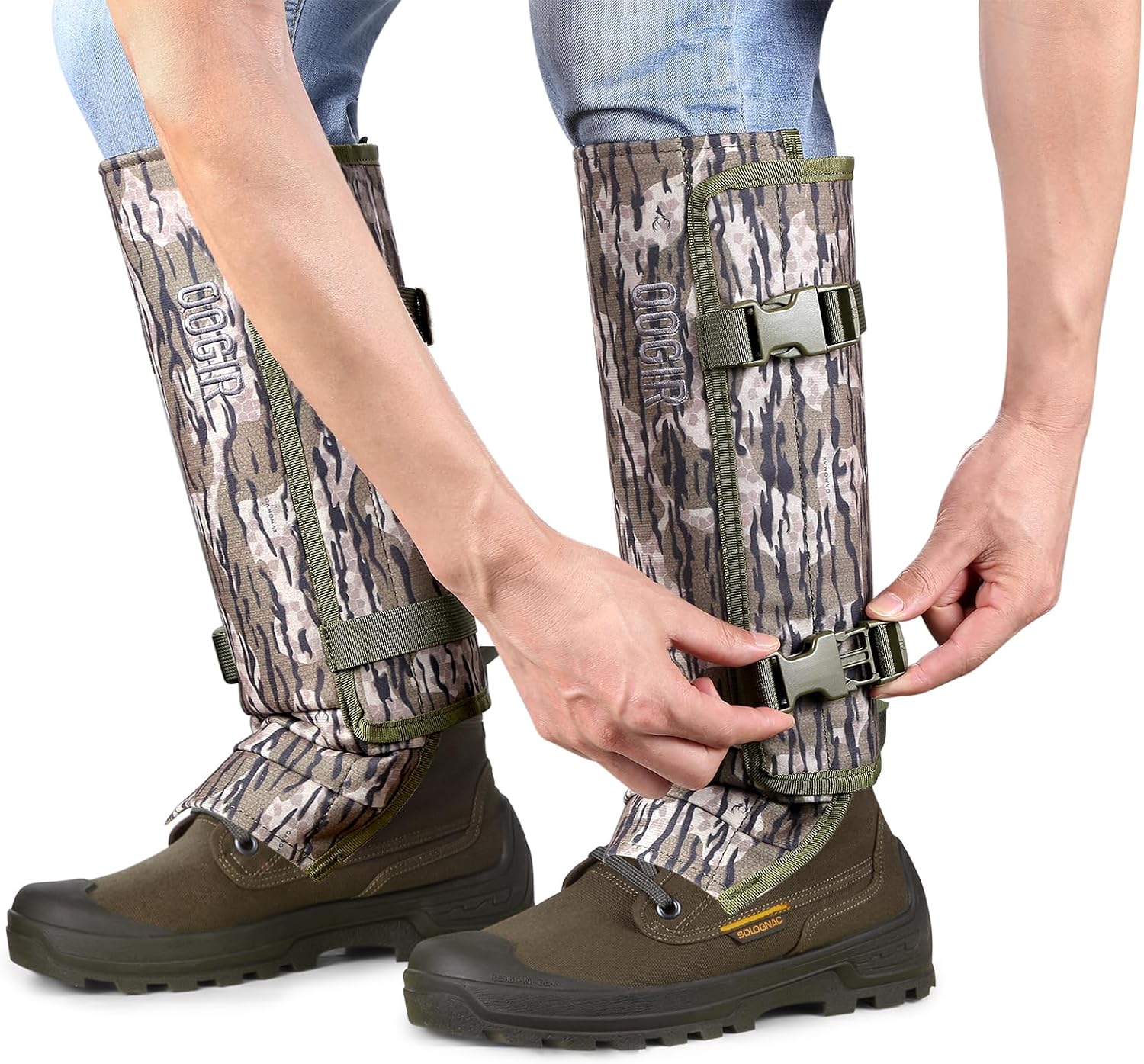 UIIHUNT Snake Gaiters, Waterproof Snake Chaps Snake Gaiter for Men Women, Adjustable Snake Bite Protection Snake Guards