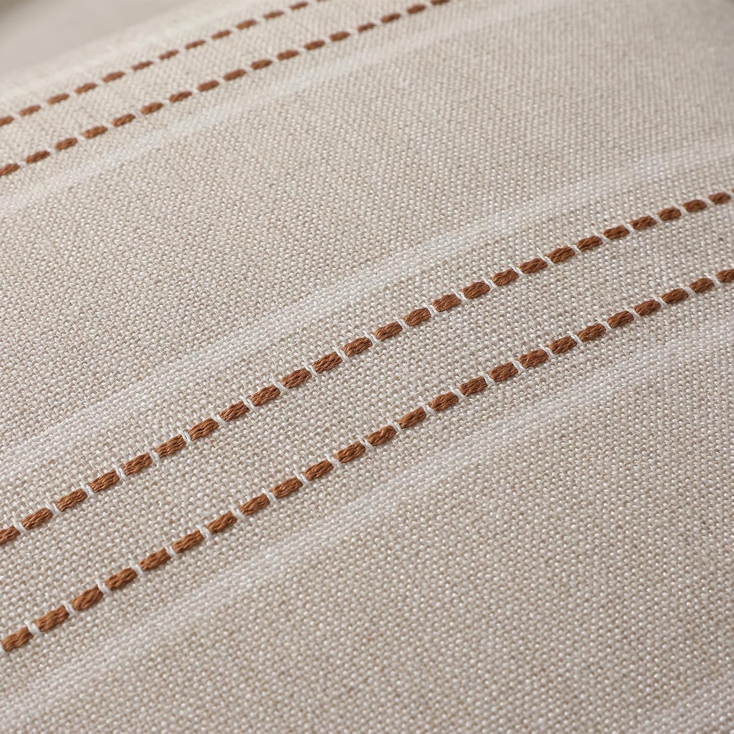 Hckot Striped Throw Pillow Covers 20x20 Set of 2 Fall Pillow Covers Caramel