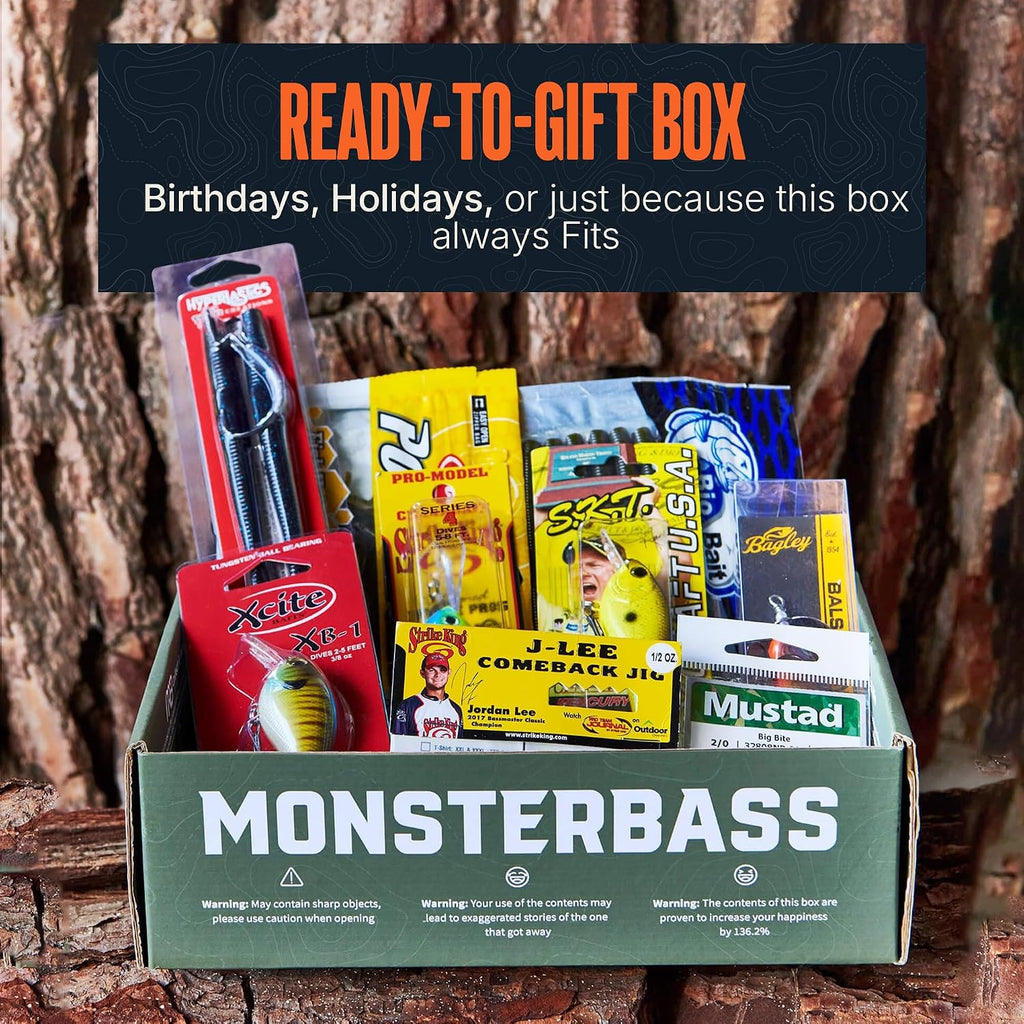 MONSTERBASS Fishing Mystery Box, Freshwater Bass Fishing Kit with 7+ Lures