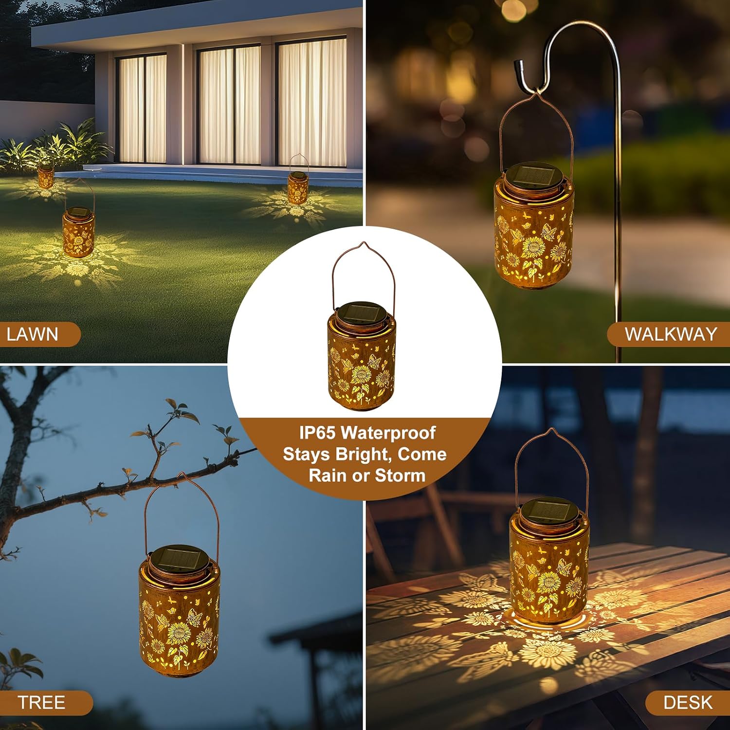 Sunflower Solar Lanterns, Birthday Gifts for Women Mom Grandma