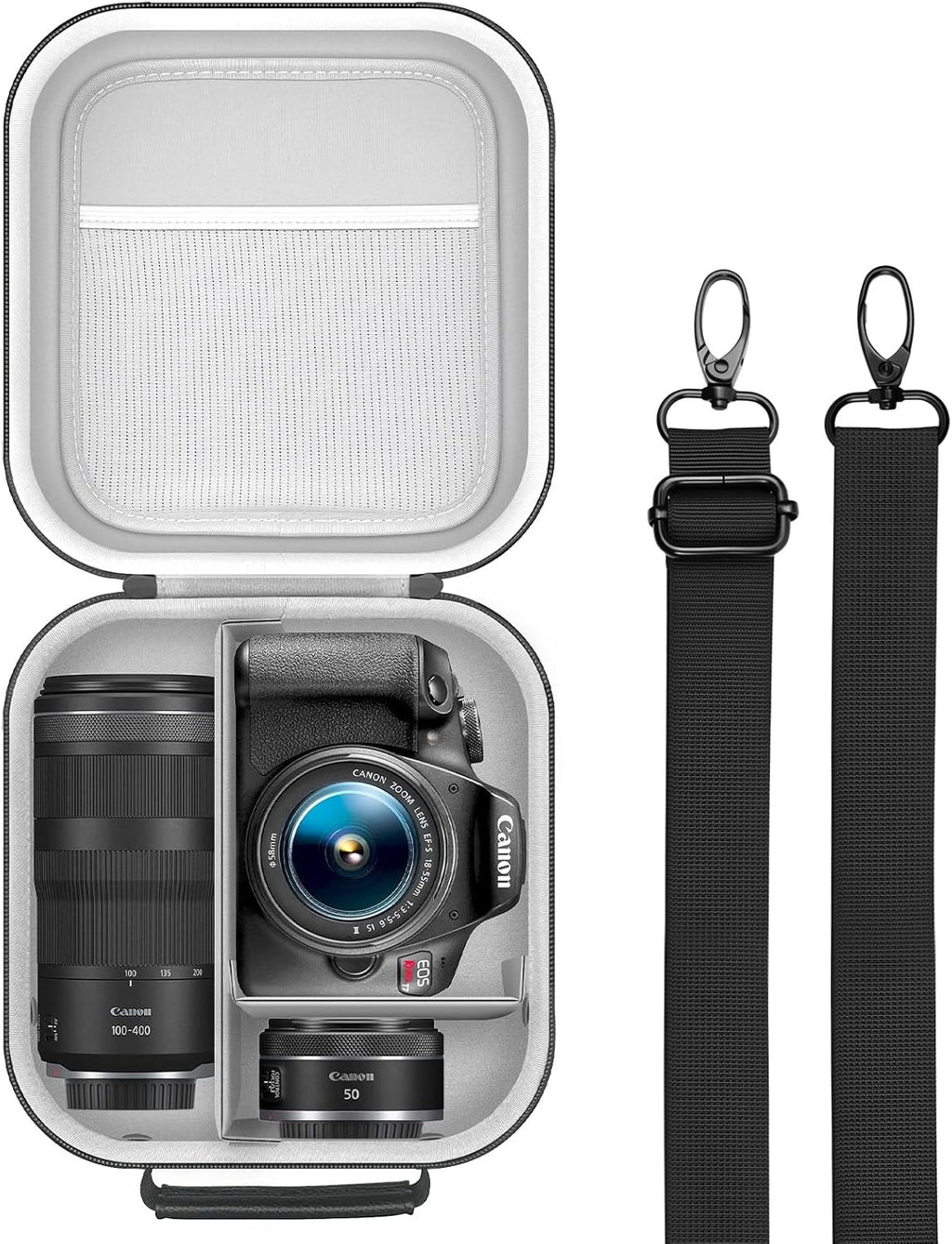 Hard Camera Travel Carrying Case for Canon EOS Rebel T7/R100/R50/R6Mark III