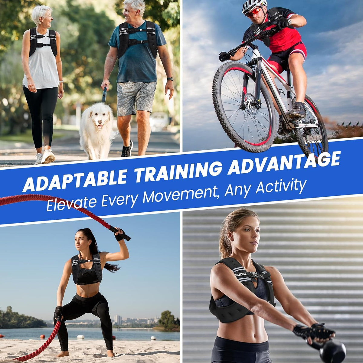 Weighted Vest Woman 6/8/12/16/20/25/30lb Weight Vest for Women Men Body Weight Vests for Walking Strength Training Running Workout Jogging Fitness