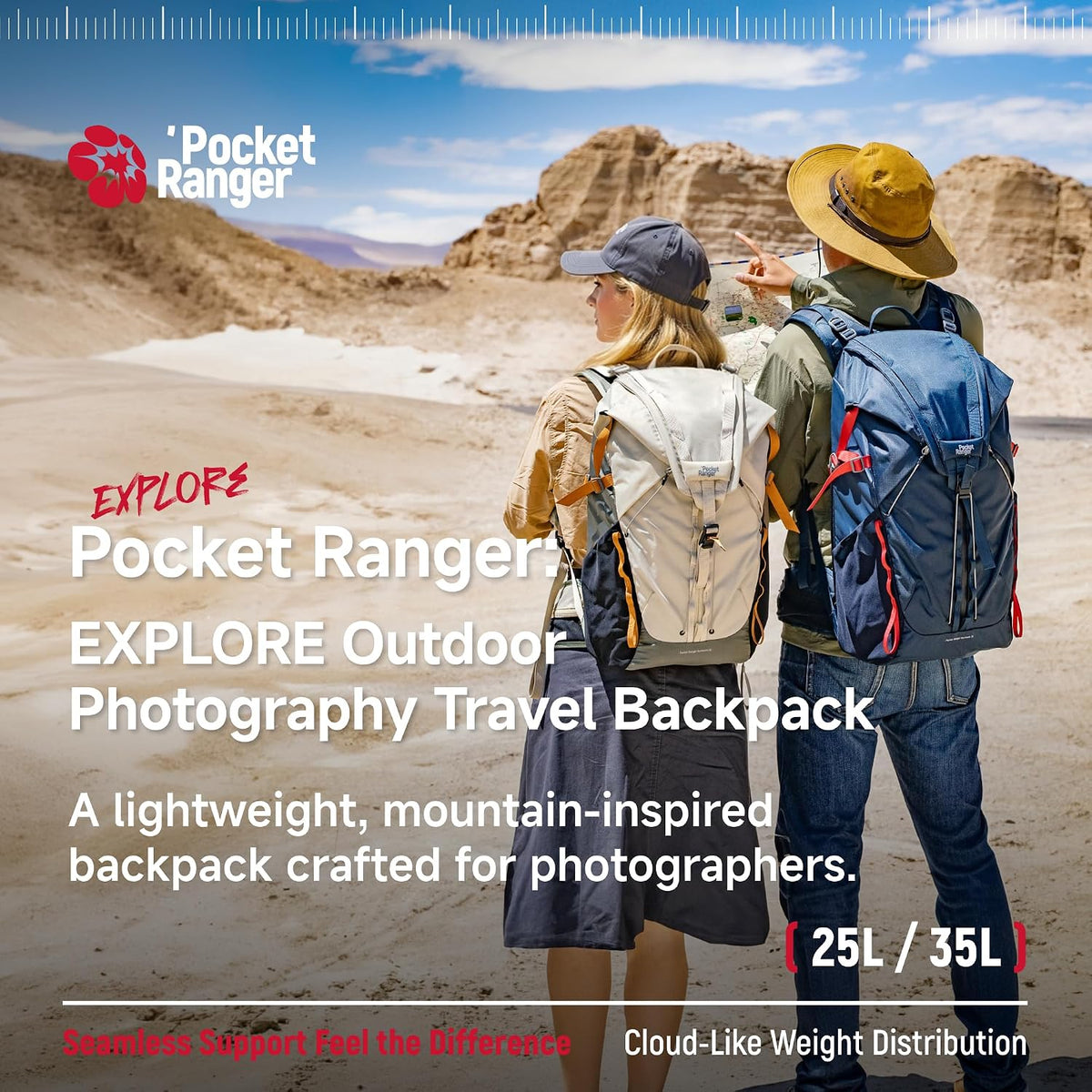 VSGO Pocket Ranger Photography & Outdoor Backpack – Off White