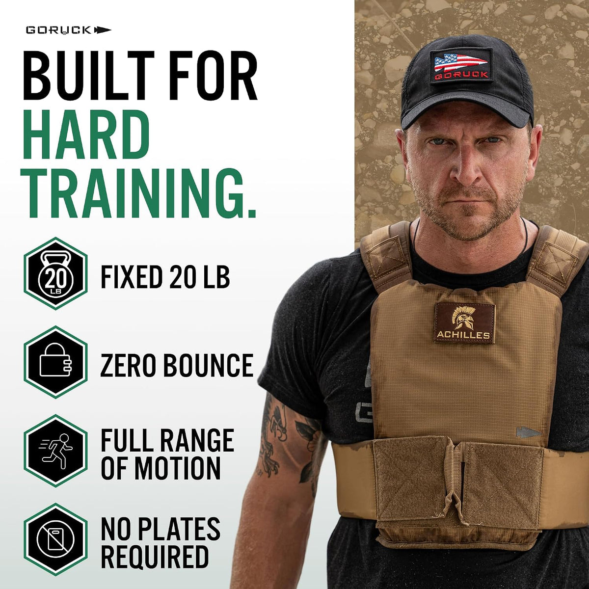 GORUCK Achilles Rucking Weighted Vest for Men