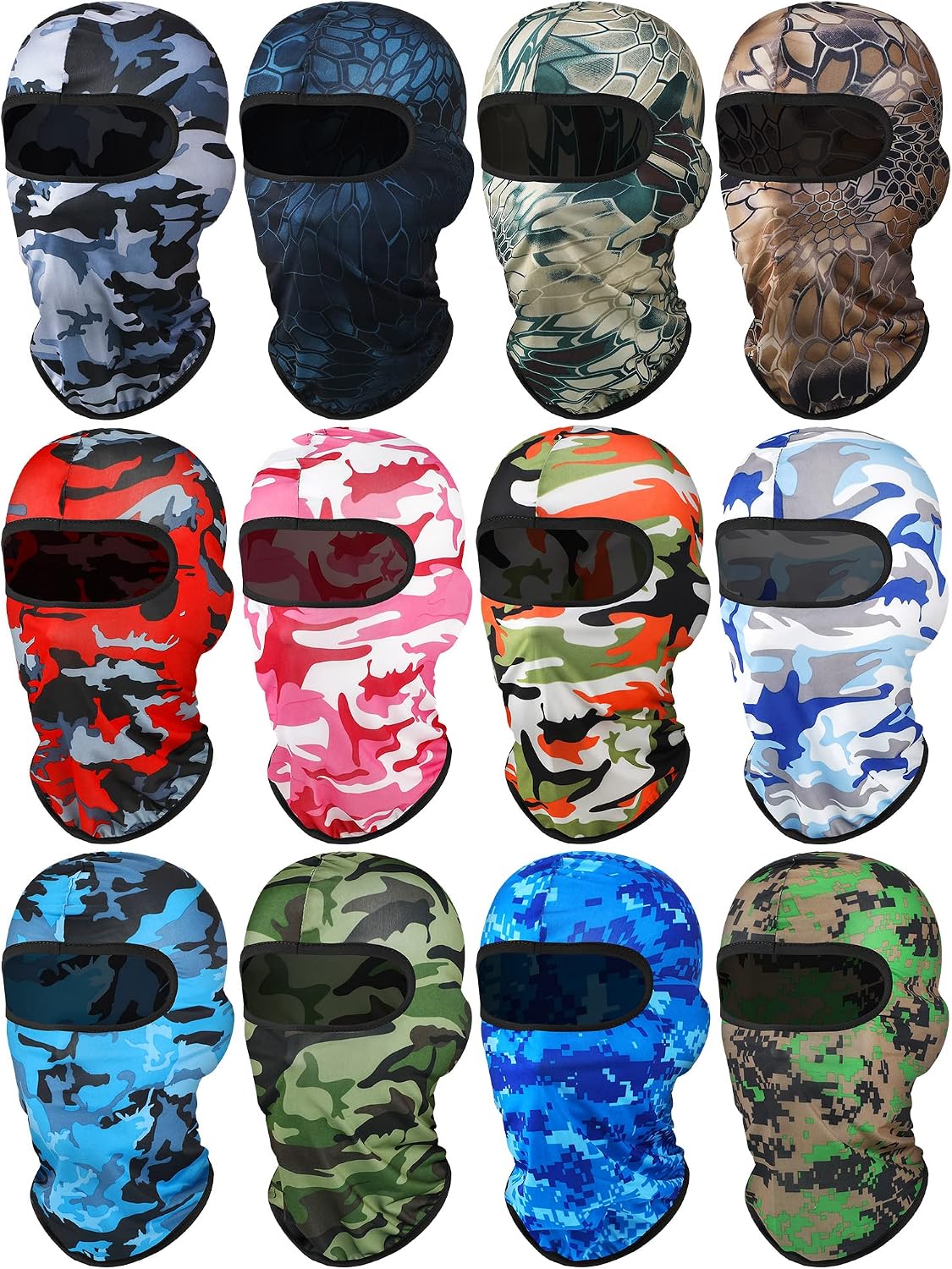 Geyoga 12 Pcs Ski Mask Balaclava Full
