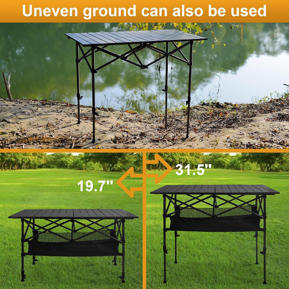 Folding Camping Table 37.4 Inch