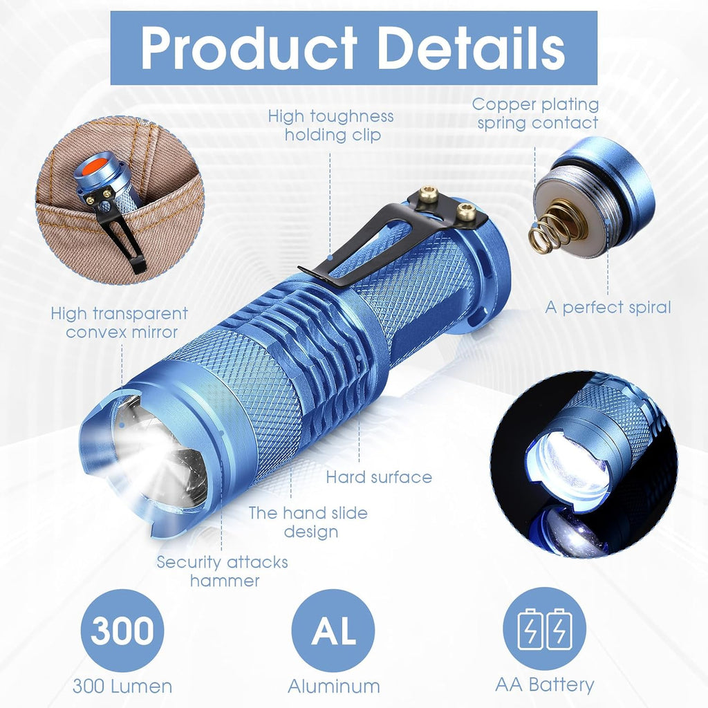 Fumete 20 Pack Mini LED Tactical Flashlights
