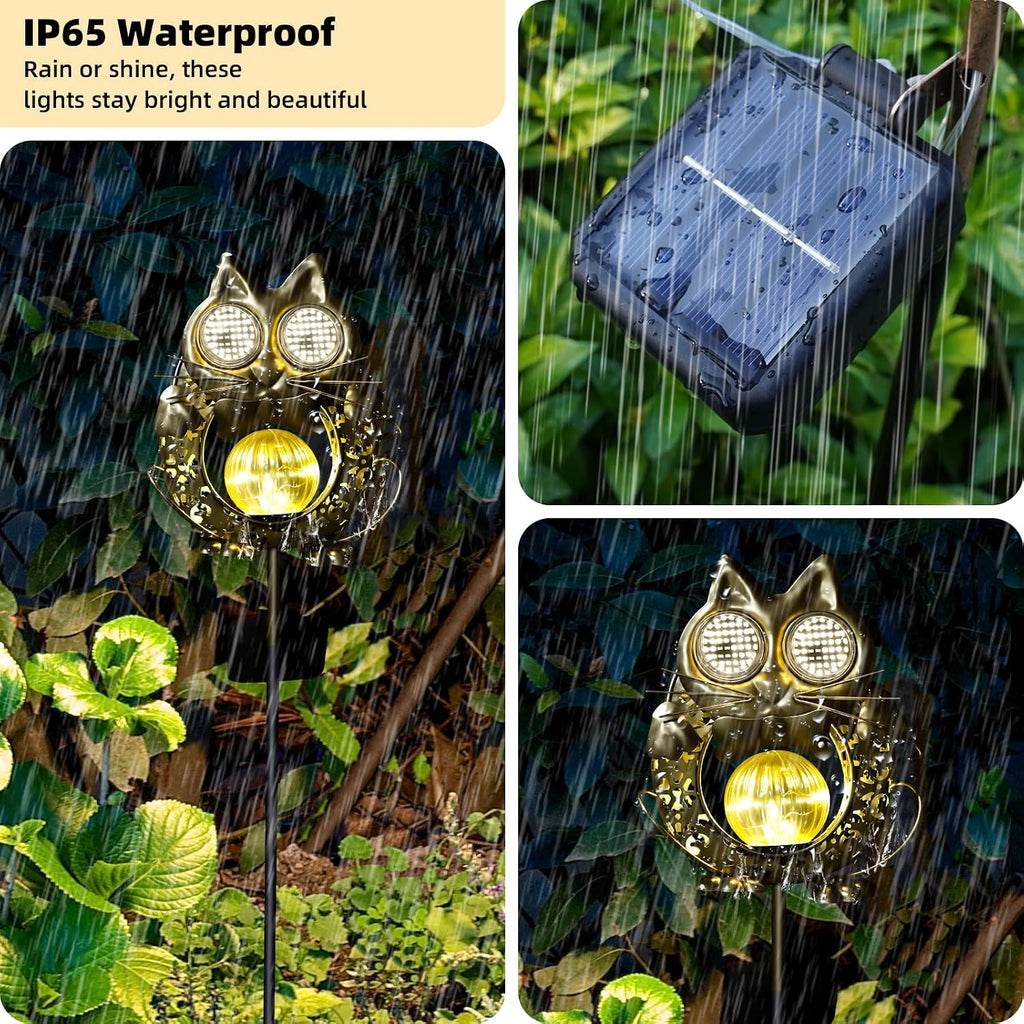SRNPMIU Solar Lights Outdoor Decor, Solar Cat Yard Decorations Outdoor