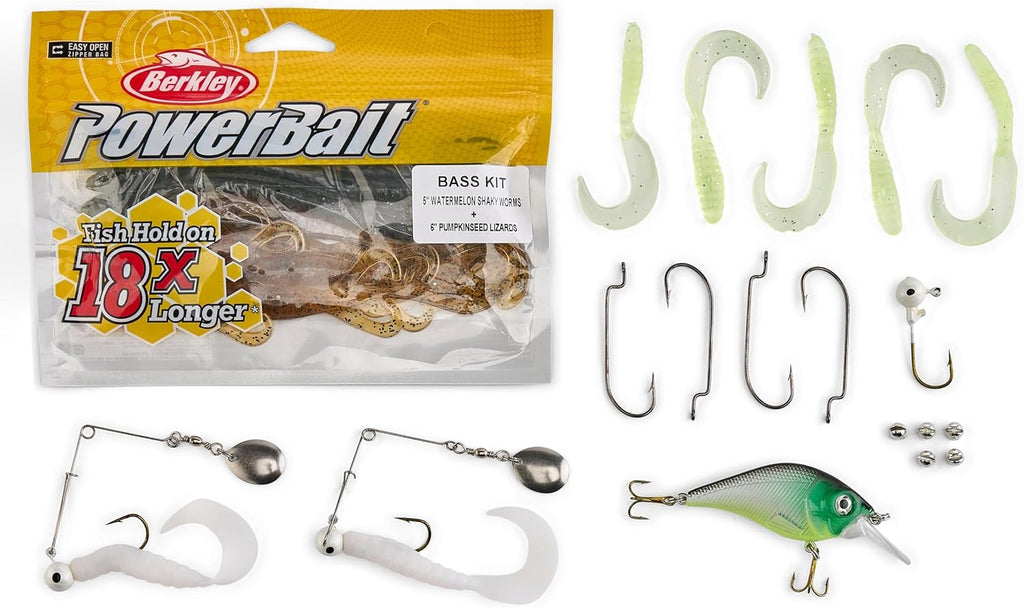 Plano Three-Tray Tackle Box Bass Kit, Tan/Green, Rust-Proof Brass Latch, Top-Access Tray Compartments with Deep Storage, Made in the USA, Portable Fishing Gear Storage Organizer