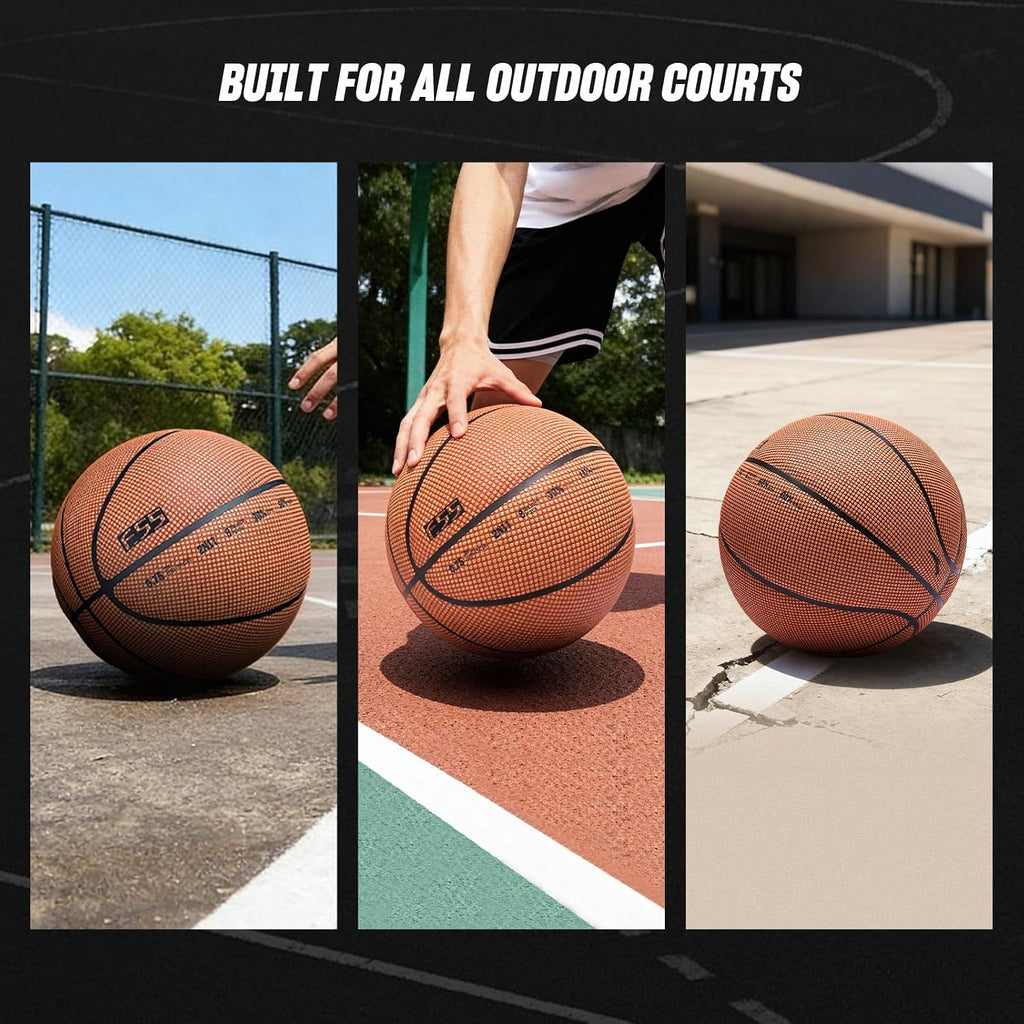 ANTA f.55 Outdoor Street Basketball with Dust-Resistant PU Leather, Tournament-Level Construction, Size7