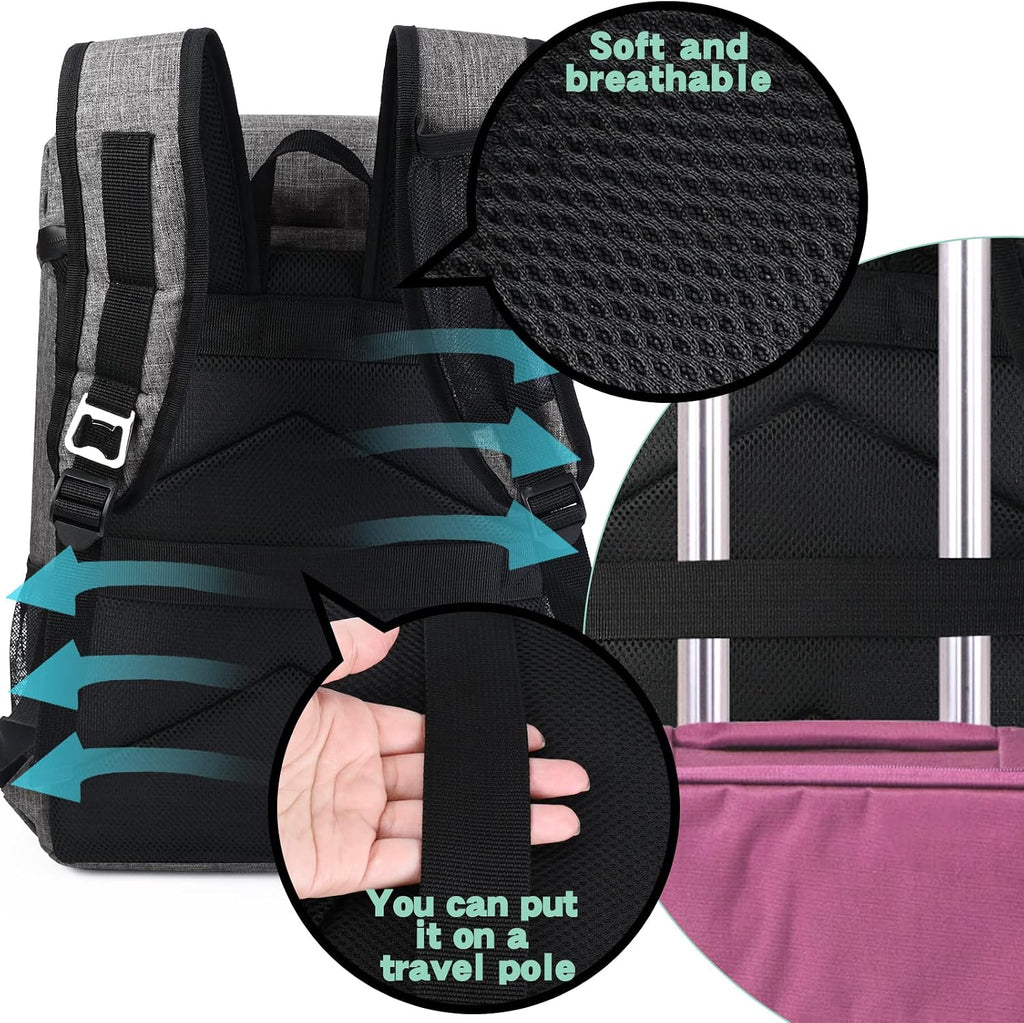BAGLHER Lightweight Insulated Cooler Backpack - 30 Cans, Leak-Proof for Lunch, Picnic, Hiking, Camping Trips
