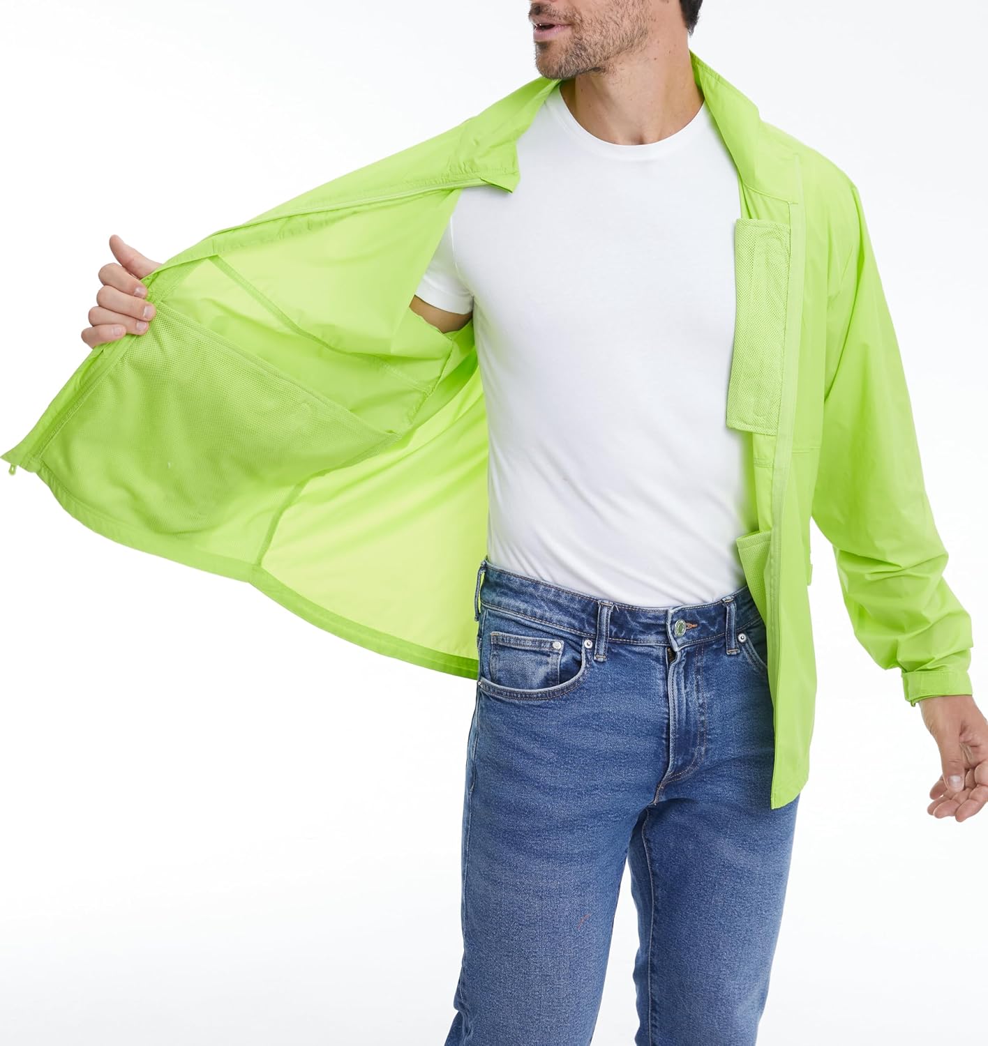 TRAILSIDE SUPPLY CO. Mens Windbreaker Jackets Lightweight Packable Jacket