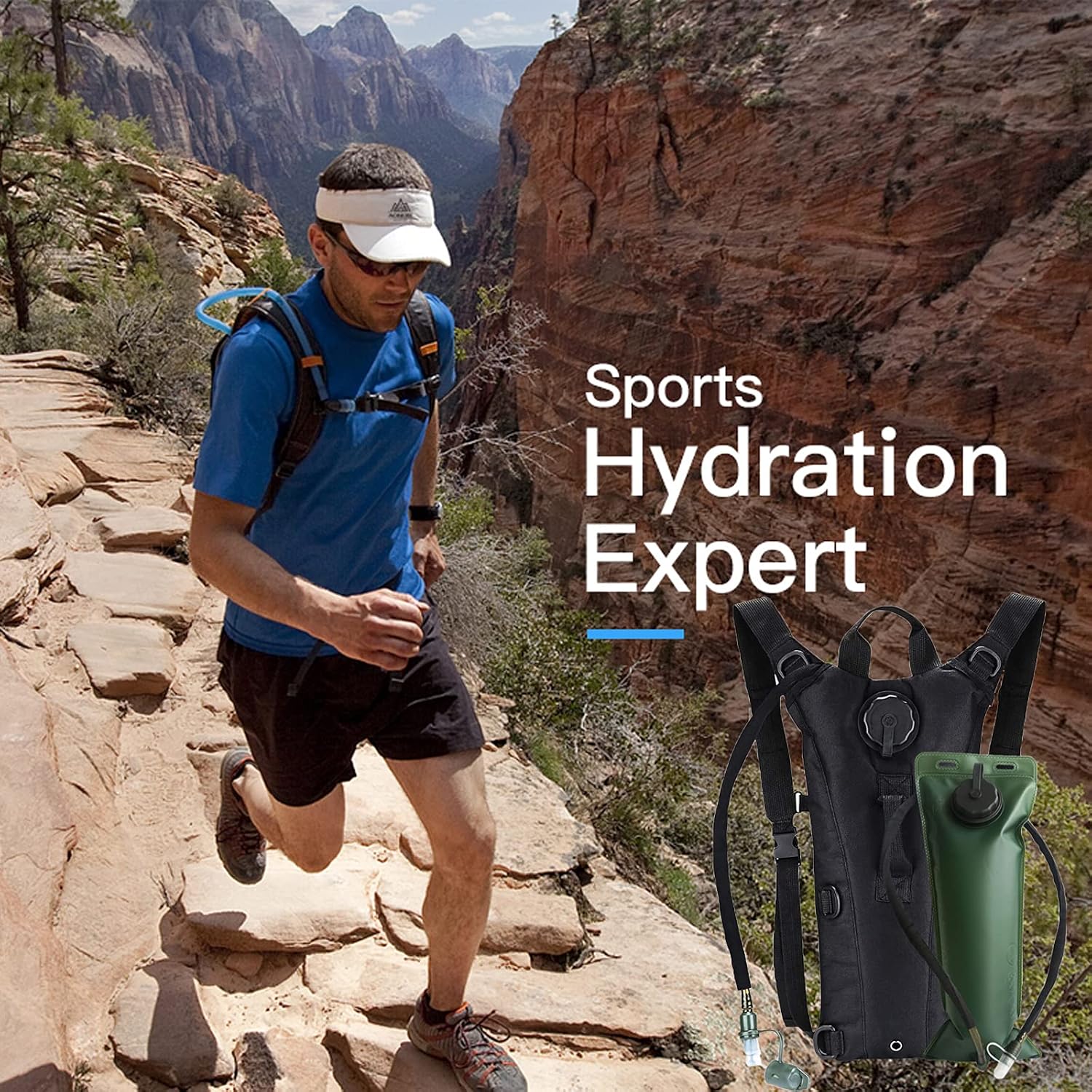 Water Backpack Hydration Backpack with Bladder Lightweight & Waterproof Hydration Pack for Hiking, Cycling, Running,Climbing Outdoorer ,Gift for dad