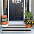 OJIA Black and White Outdoor Rug 24"x51" Halloween Door Mat Fall Porch Rugs