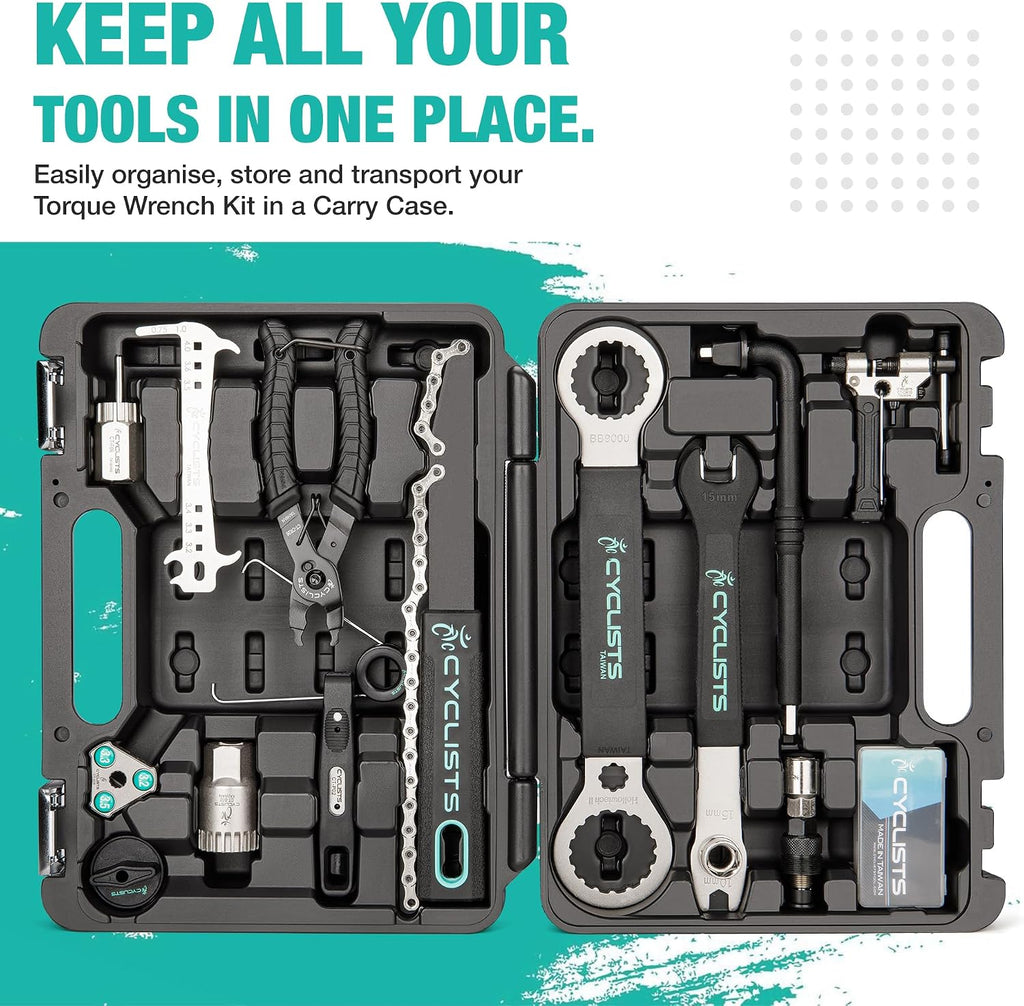 cyclists 17 PCS Bike Tool Kit - Bicycle Repair Tool Set with Storage Case