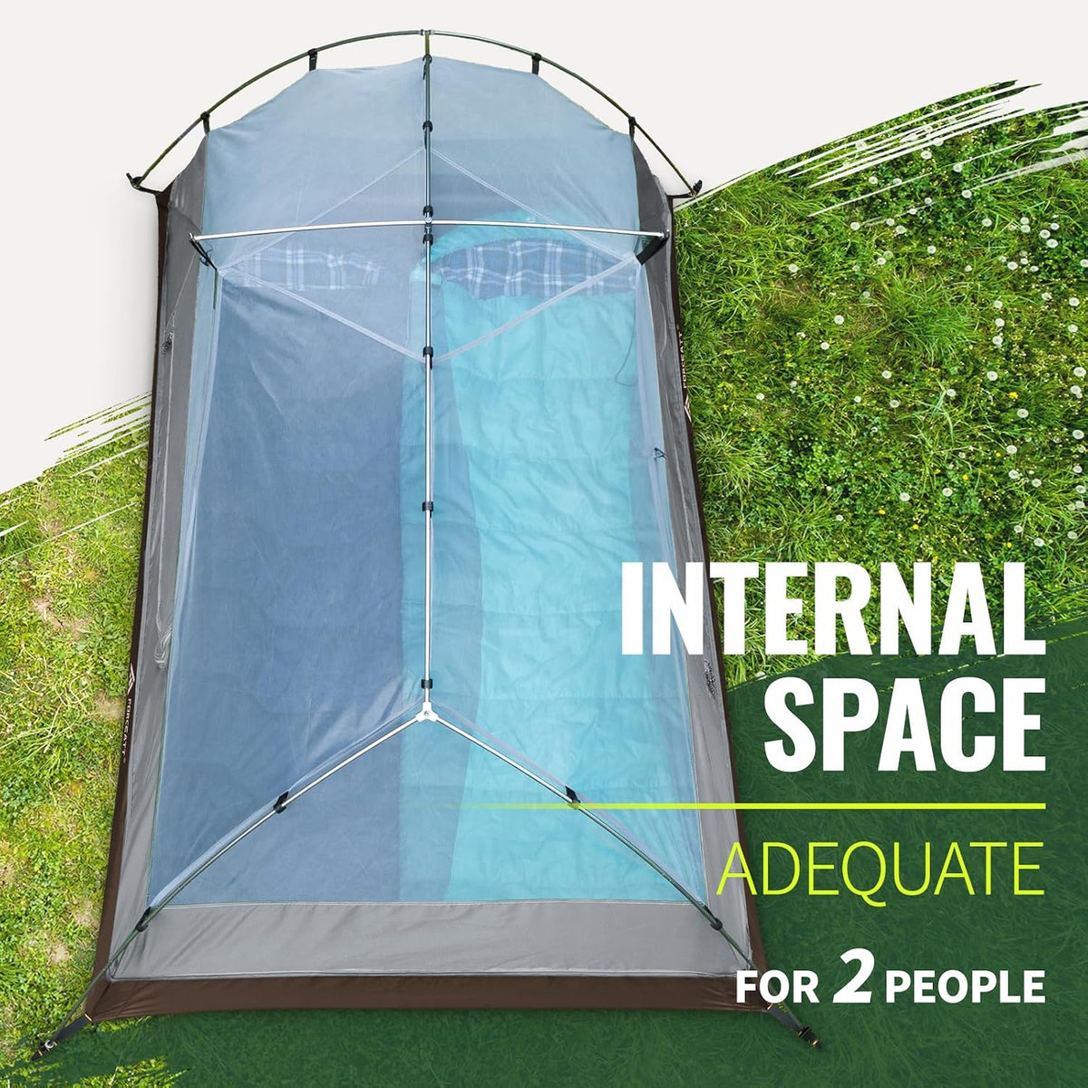 Forceatt Tent for 2 and 3 Person is Waterproof and Windproof, Camping Tent for 3 to 4 Seasons,Lightweight Aluminum Pole Backpacking Tent Can be Set Up Quickly,Great for Hiking