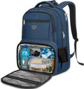 MATEIN Blue Insulated Backpack Cooler, 17 Inch Picnic Backpack for Mens
