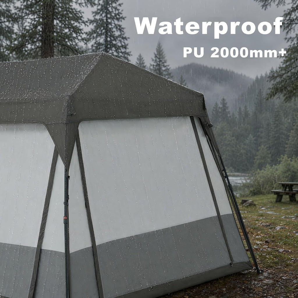 Naturehike Cape 4/6/8 Person Camping Tent, 60S Easy Setup Instant Tent Pop up Tent, Waterproof Large Tall 6/8 Person Tents for Camping, Car Camping